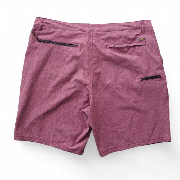 Quiksilver Waterman Collection Suva Amphibian 9.5" Hybrid Shorts Heather Red Men - Picture 2 of 10
